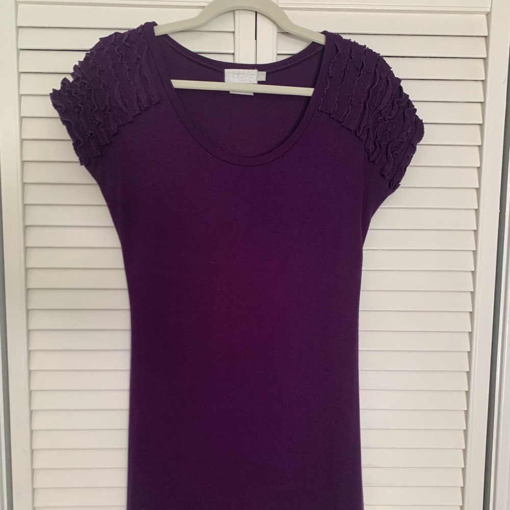 Ruffled sleeve dress